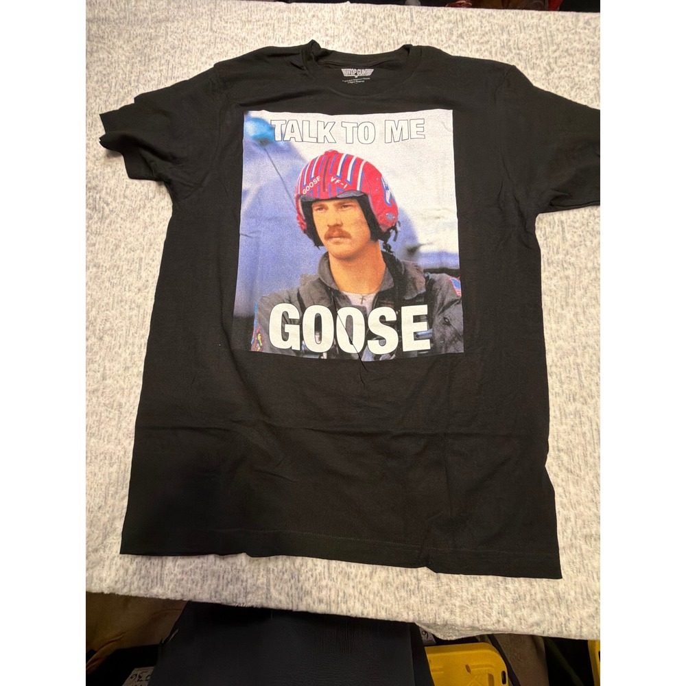Top Gun Goose T Shirt Black Size‎ L 2020 Paramount Pictures Movie Tee NWOT